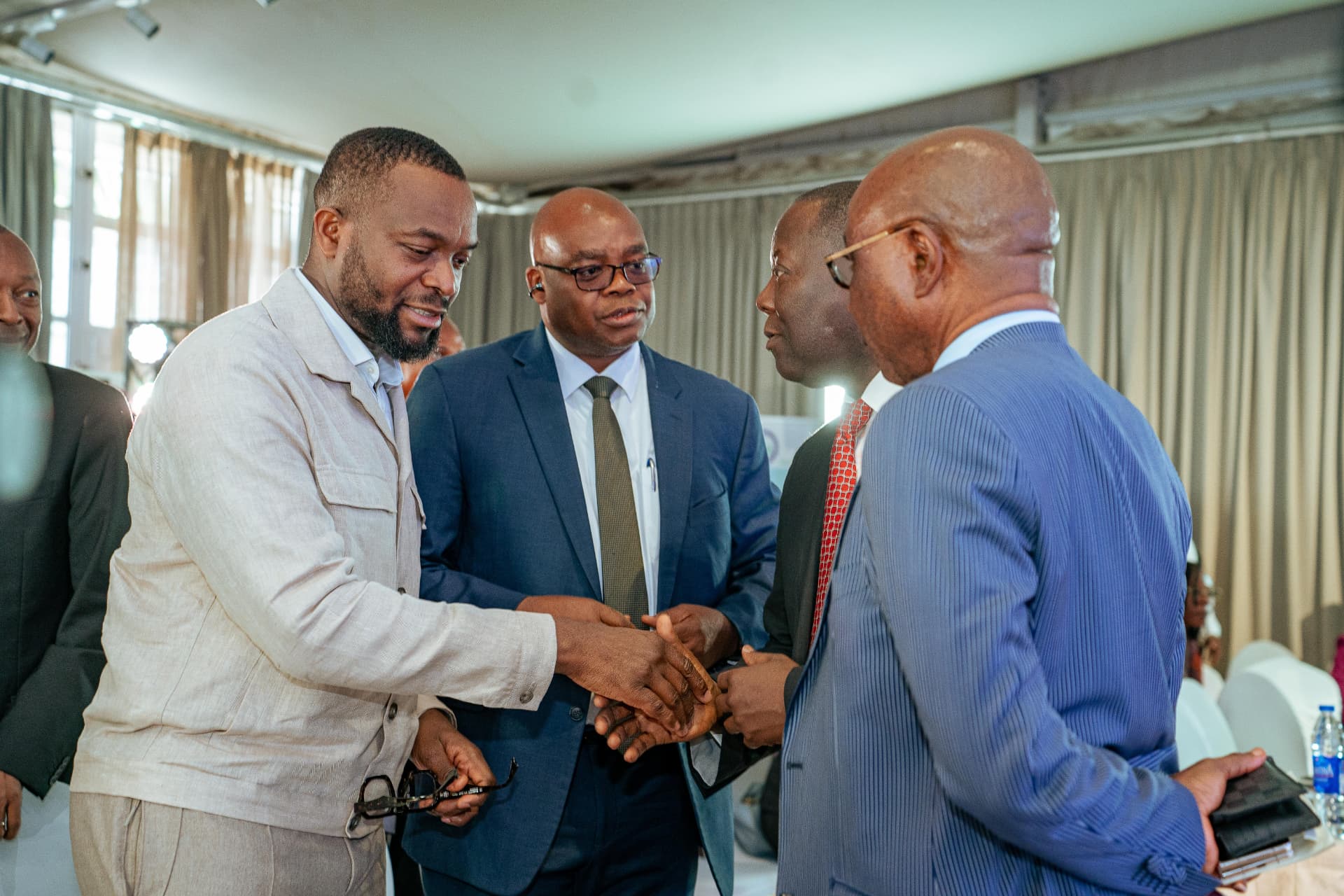 Partnership and agreement during a stakeholder event
