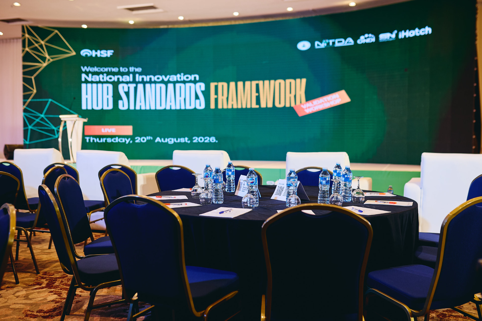 Prepared room for the National Innovation Hub Standards Framework